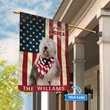 THF0294 Old English Sheepdog God Bless America Personalized Flag
