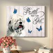 THD0144 Old English Sheepdog Matte Canvas