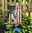 THF0227 Old English Sheepdog God Bless America Personalized Flag