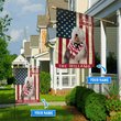 THF0294 Old English Sheepdog God Bless America Personalized Flag