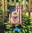 THF0192 Pekingese God Bless America Personalized Flag
