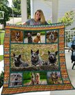 QUI14007 Australian Cattle Dog Quilt Blanket