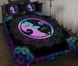 THE5045 Yin and Yang Cat Quilt Bed Set