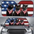 DIC5008-Black Cat Car Sun shade