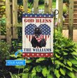 TUF0301 Cat black Personalized Garden Flag