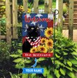 DIF12003- Black Cat Personalized Flag