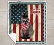 Siamese Cat God Bless America Quilt Bed Set & Quilt Blanket
