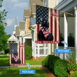 THF0246 Black Cat God Bless America Personalized Flag