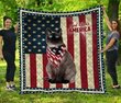 Siamese Cat God Bless America Quilt Bed Set & Quilt Blanket