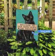 THF20072402 Black Cat--Welcome to our happy place Personalized Flag