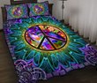DIEH5001-HIPPIE-Cat Quilt Bed Set