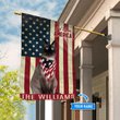 THF0251 Siamese Cat God Bless America Personalized Flag