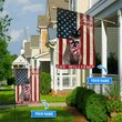 THF0251 Siamese Cat God Bless America Personalized Flag