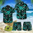 DITCOMBODOG1001-BLACK CAT- Hawaii Shirts -Men's Shorts