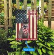 THF0251 Siamese Cat God Bless America Personalized Flag