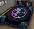 THE5044 Yin and Yang Cat Quilt Bed Set