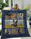 QUI14003 Australian Cattle Dog Quilt Blanket