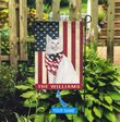 BIF1316 white maine coon cat Personalized Flag