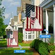 BIF1316 white maine coon cat Personalized Flag