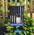 BIF1711 Siamese Cat Police Personalized Flag