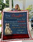 DDUSAB1015 Mom To Daughter Cat Fleece Blanket – Made in USA