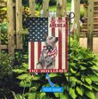 THF0159 Australian Cattle Dog God Bless America Personalized Flag