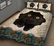 TUE4002 Cat black Quilt Bed Set