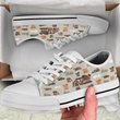 THS1068 CAT AND BOOKS LOW TOP