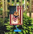 THF0231 Shetland Sheepdog God Bless America Personalized Flag
