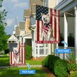 THF0200 Akita God Bless America Personalized Flag
