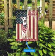 THF0197 Whippet God Bless America Personalized Flag