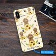 DUP1009 Poodle Personalized Glass Phone Case