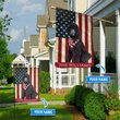 BIF1310 Black Poodle Personalized Flag