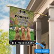 BIF1427 Poodle Don't bother knocking Personalized Flag