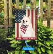 BIF1319 white Pomeranian personalized flag