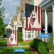 BIF1319 white Pomeranian personalized flag