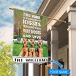 BIF2502 Airedale Terrier This Home Is Filled With Kisses Personalized Flag
