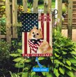 THF0223 German Spitz God Bless America Personalized Flag