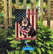THF0235 Tibetan Mastiff God Bless America Personalized Flag