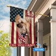 THF0214 Chinese Crested Dog God Bless America Personalized Flag
