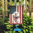 BIF1109 Maltese Personalized Garden Flag