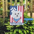 CHFD0416 Maltese Personalized Garden Flag