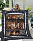 QUI69001 Rough Collie Quilt Blanket