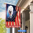 CHFD1042 Samoyed Personalized House Flag