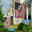 THF0216 Dalmatian God Bless America Personalized Flag