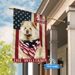 THF0215 Chow Chow God Bless America Personalized Flag