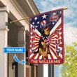 DIF6027-Rottweiler God bless america - 4th of july Personalized Flag