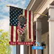 BIF1320 brindle English mastiffs personalized flag