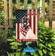 THF0218 English Mastiff God Bless America Personalized Flag