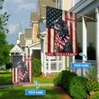 THF0219 English Setter God Bless America Personalized Flag